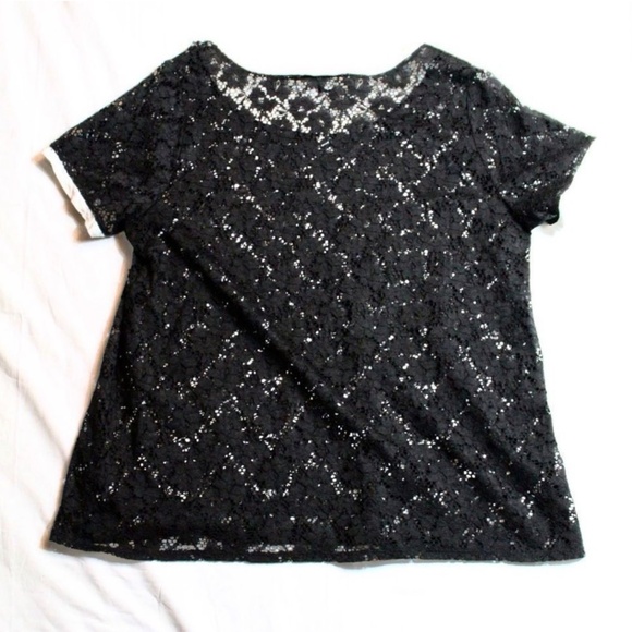 TORRID Lace Ringer Tee - Picture 3 of 7